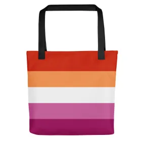 Lesbian Flag Tote Bag