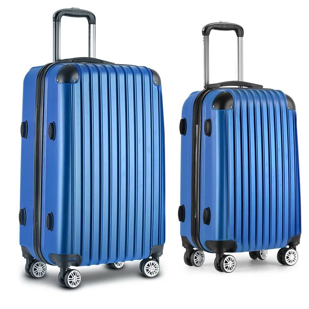 Lightweight 2pc TSA Hard Case Luggage Set with 360° Wheels – Wanderlite