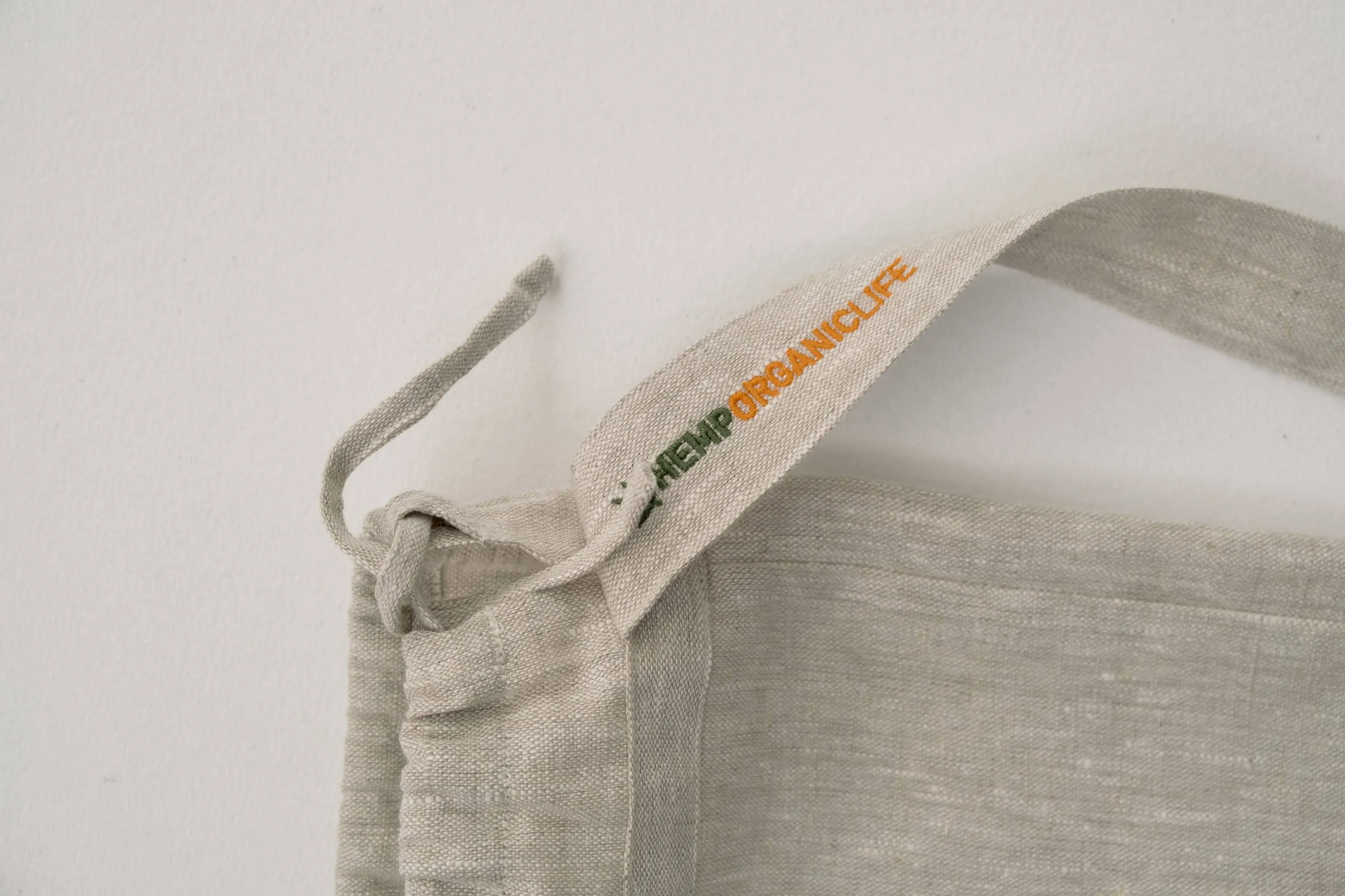 Linen Bag for yoga mat Natural non-dyed linen fabric