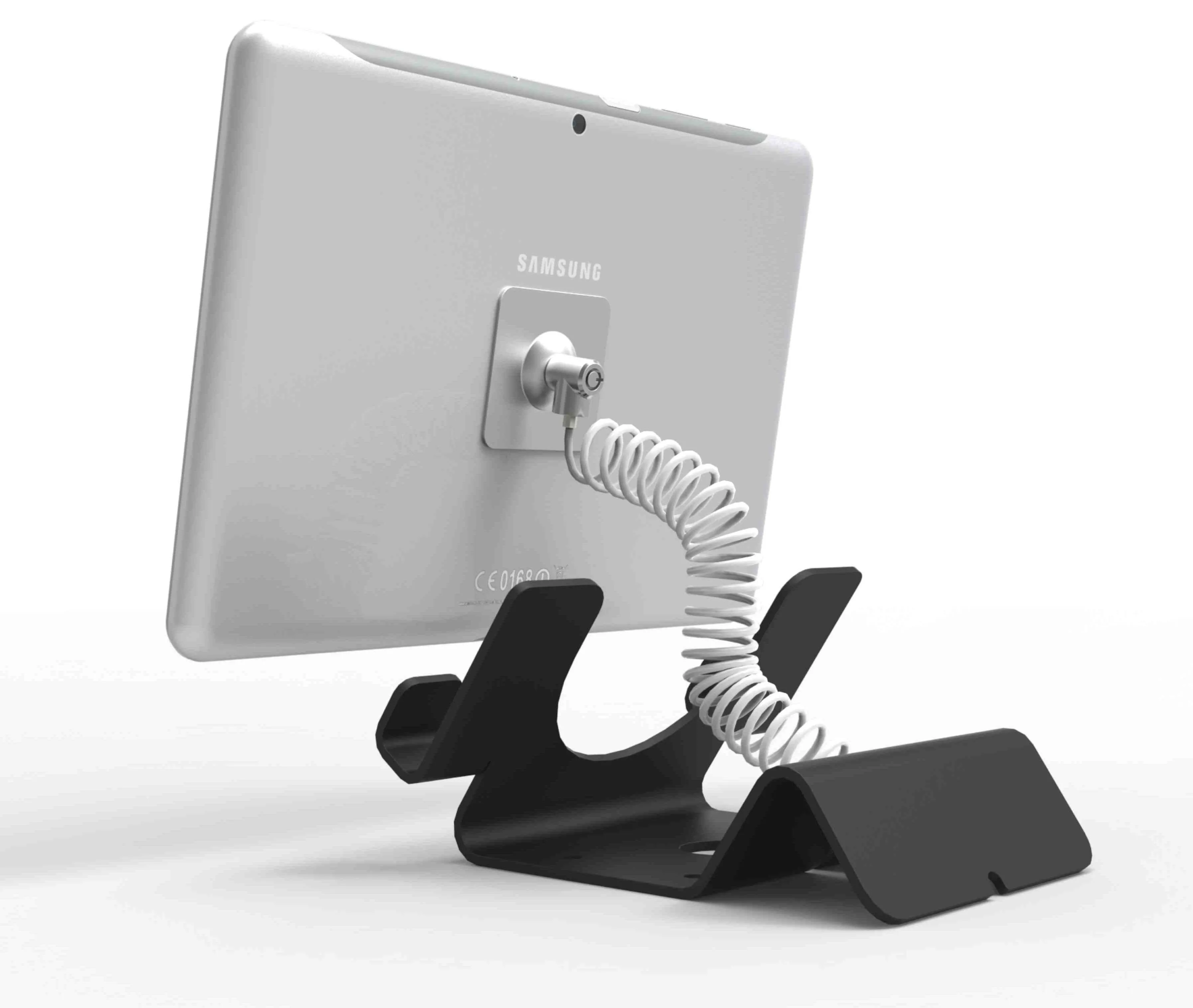 Maclocks Universal Tablet Holder With Cable Holder In Black Cl12uth Bb