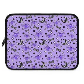 Magical Kawaii Spooky Bats Purple Laptop / Tablet Sleeve