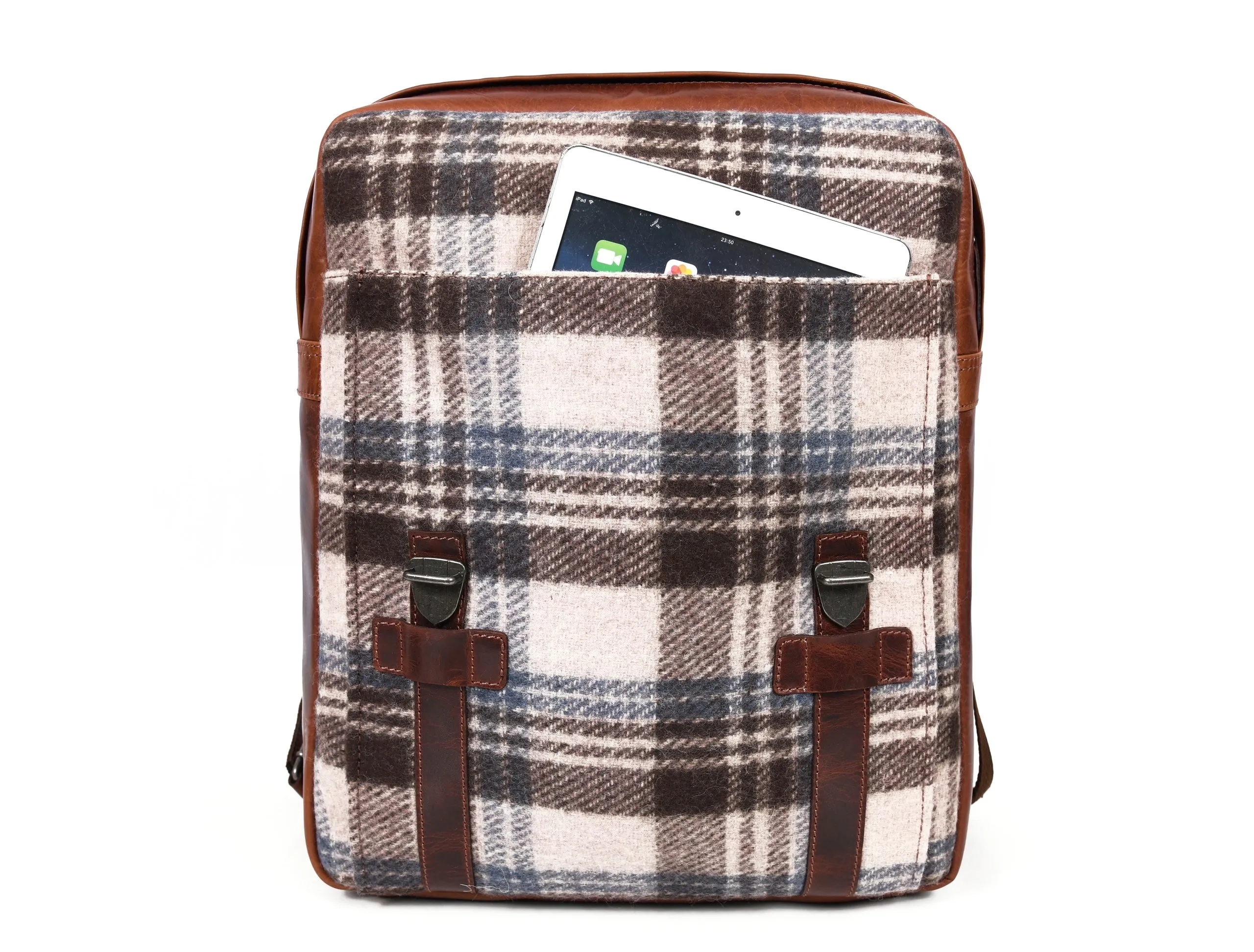 Manchester Leather & Tweed Backpack