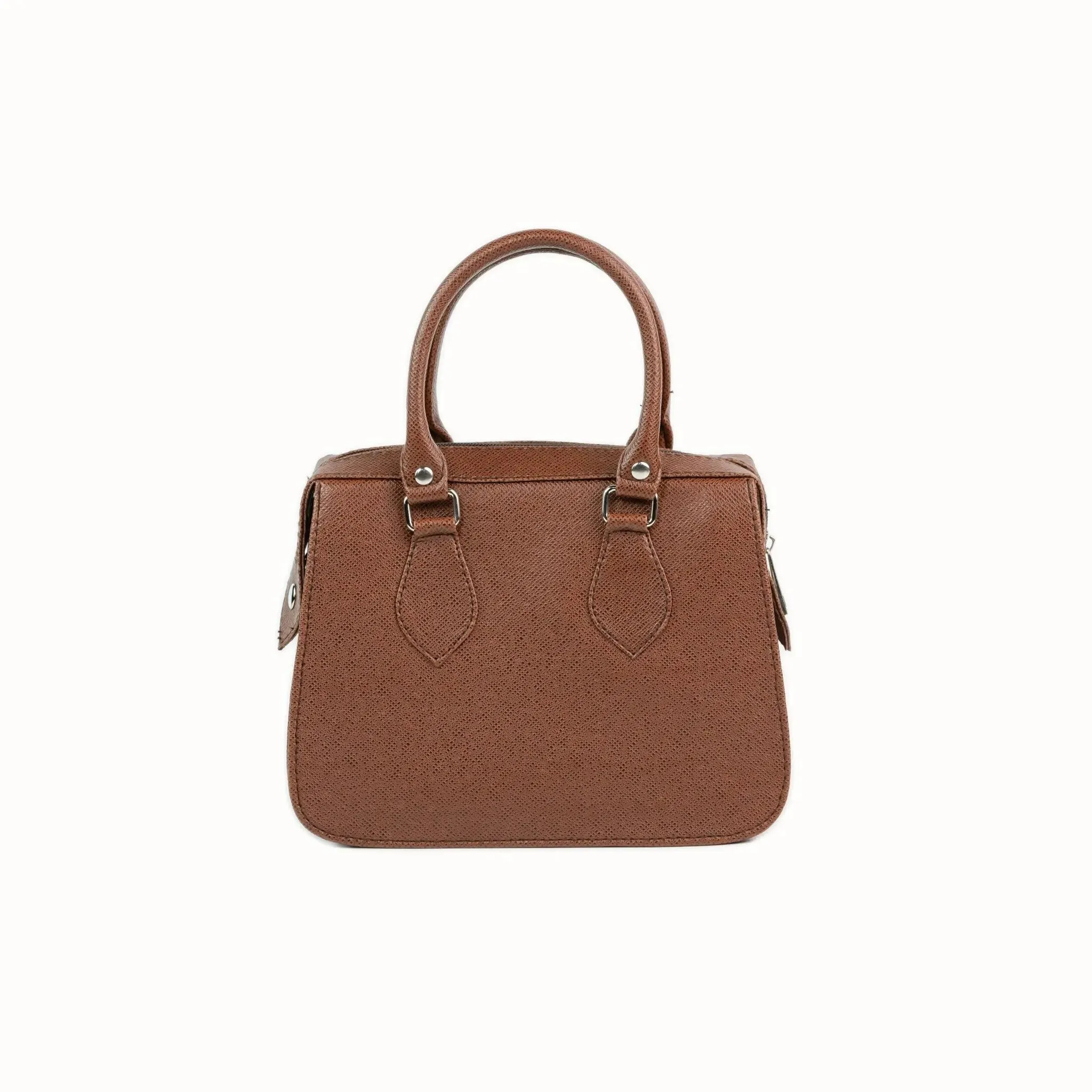 MARGAUX Top Handle Sling Bag in Choco Brown