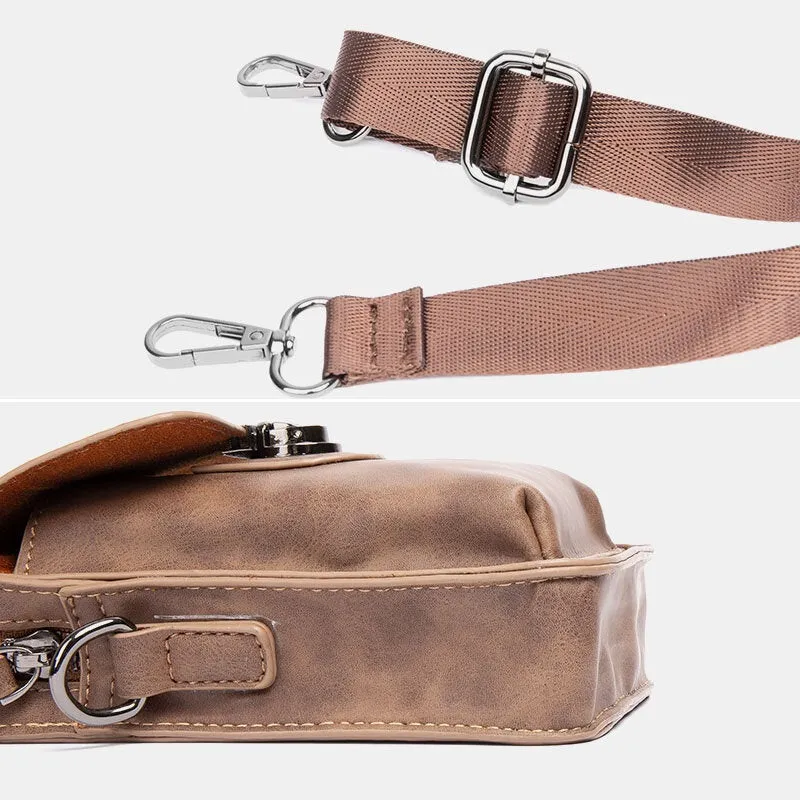 Men Casual Mini Wear-resistant Crossbody Bags Large Capacity 4.7 Inch Phone Bag Waist Belt With Hook