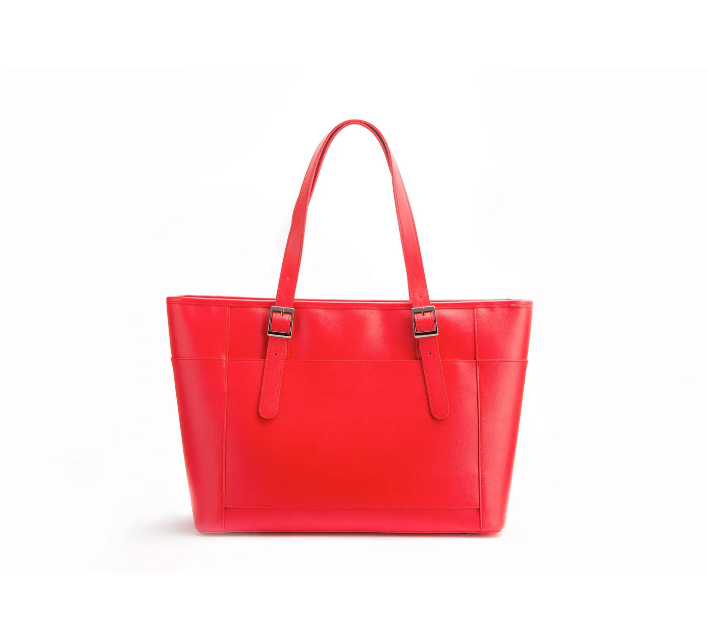 Miley - Red Vegan Leather Laptop Bag