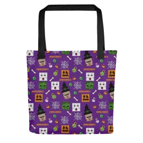 Minecraft Mob Mash Pattern Tote Bag