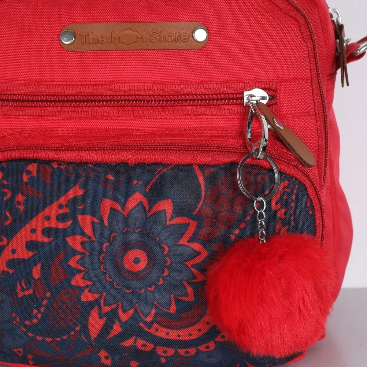 Mini Diaper Bag for Casual Outings- Red Magnolia