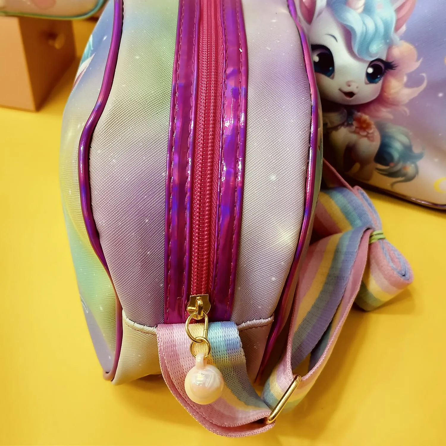 Mini Unicorn Side Sling Bag.