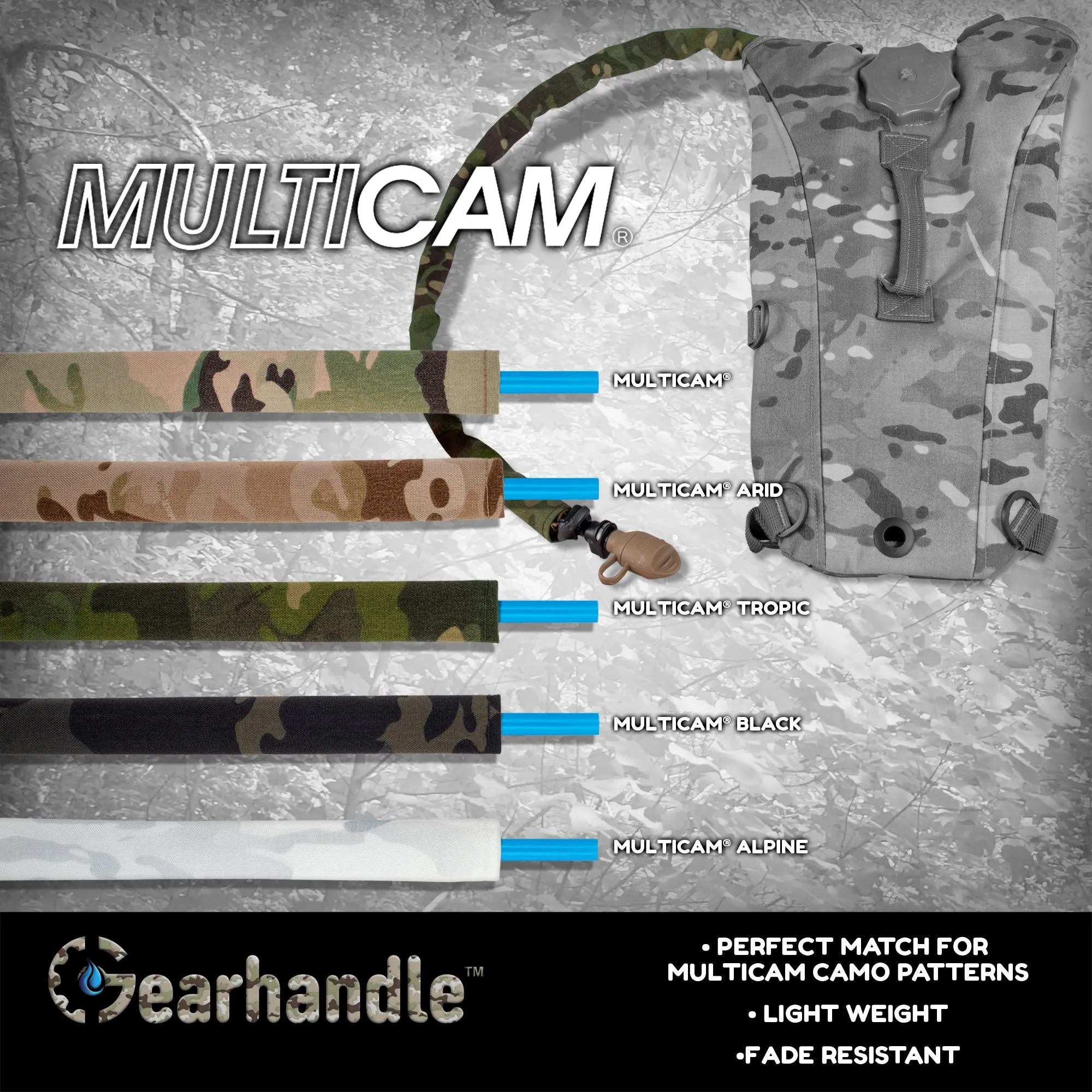 Multicam Non In sulated Drink Tube Sleeve