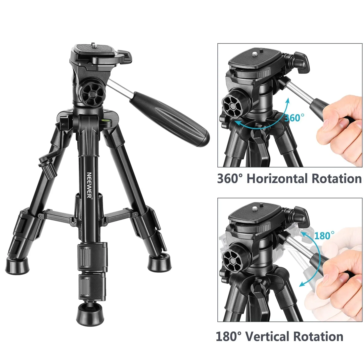 NEEWER T210 24'' Aluminum Alloy Mini Tripod