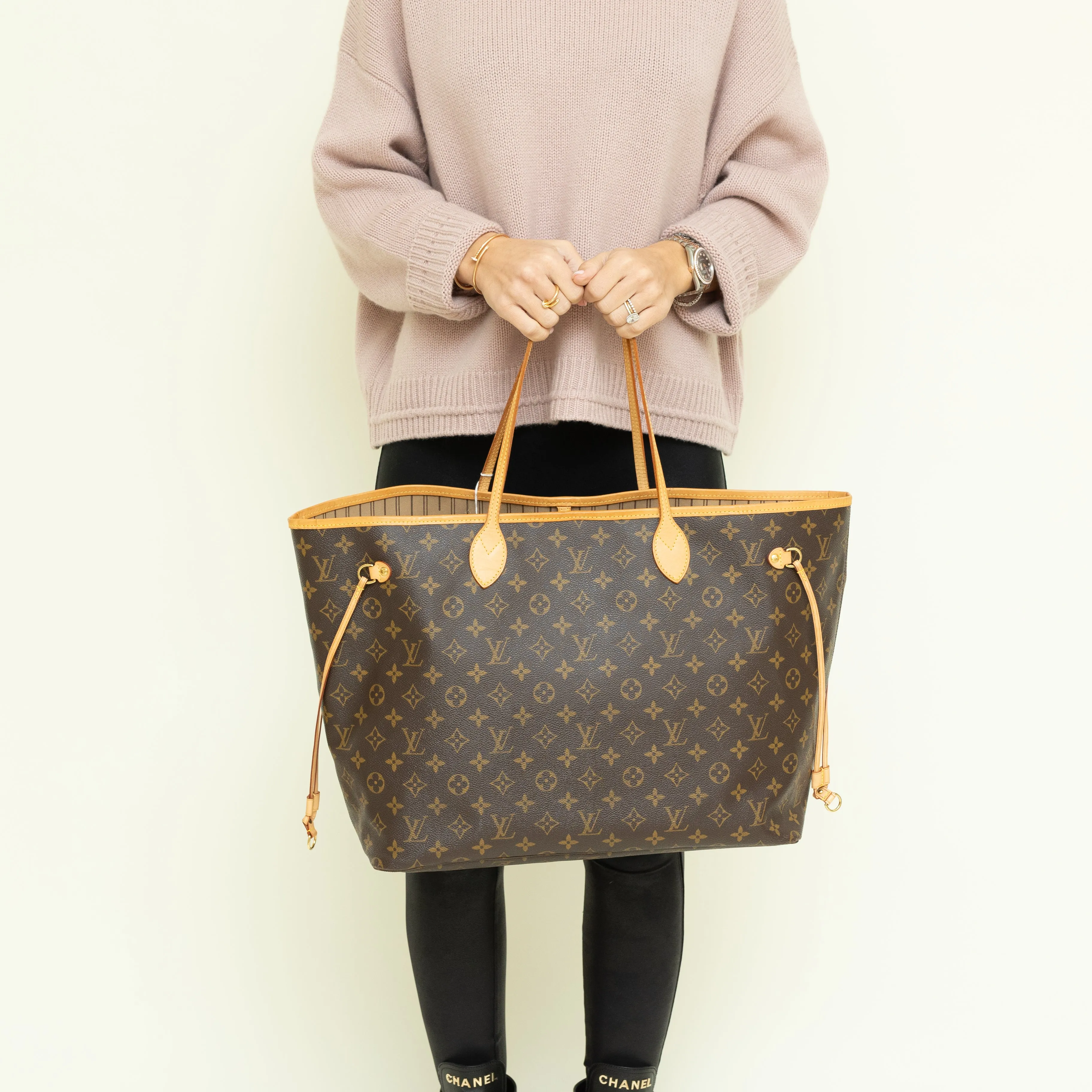 Neverfull GM, Monogram Beige 8370