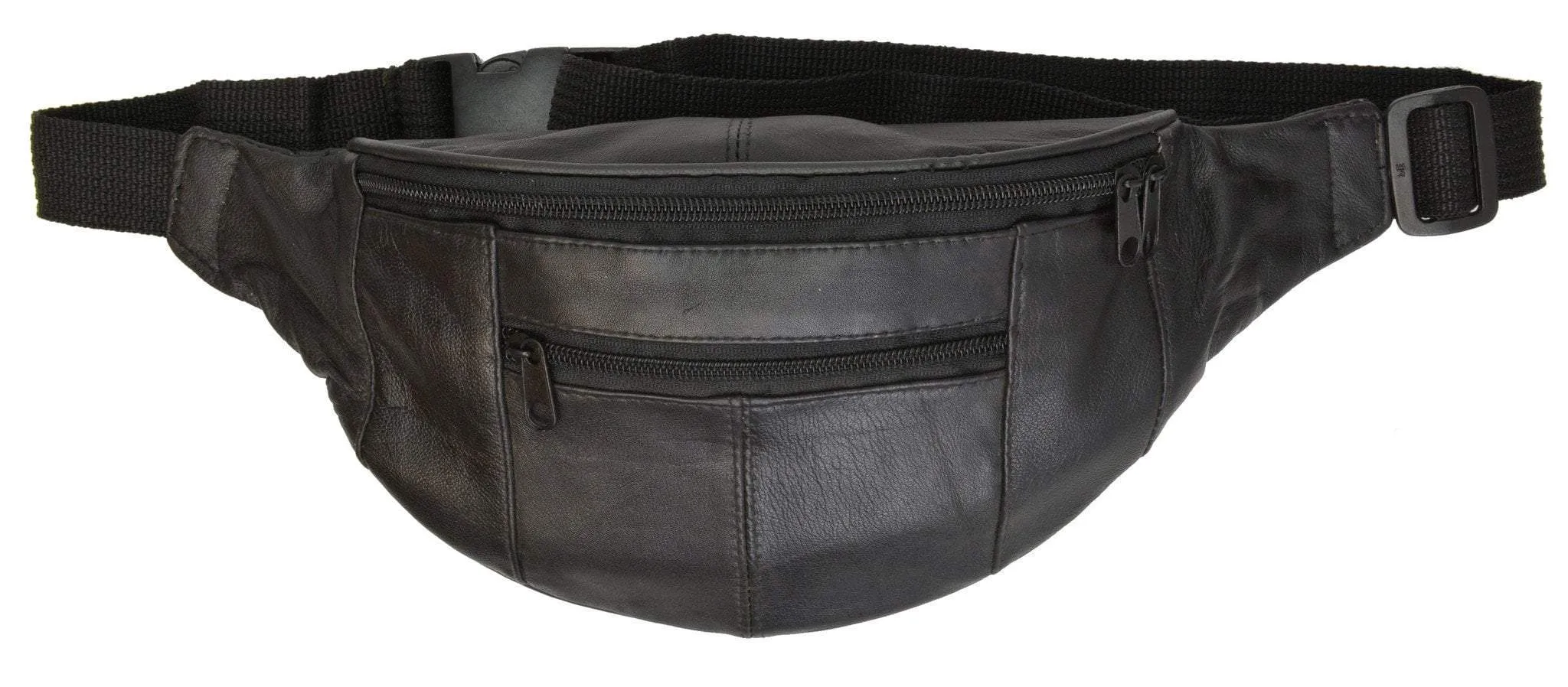 New Marshal genuine soft leather 3 zipper pouch