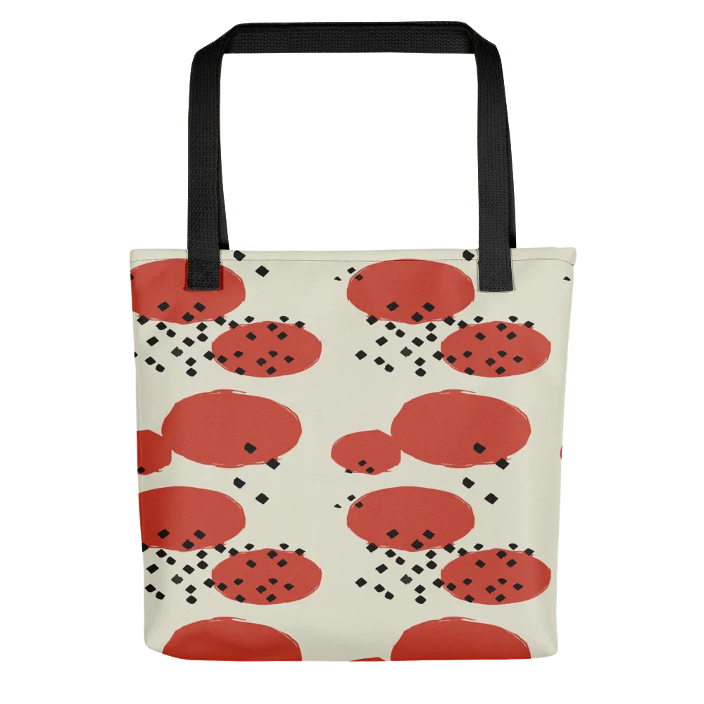 Orange Retro Geometric Tote Bag