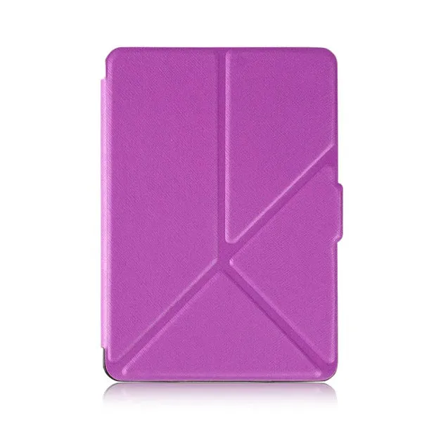 origami thin smart cover case PU leather stand cover for Amazon Kindle Paperwhite 1 2/paperwhite3(New model) free stylus film