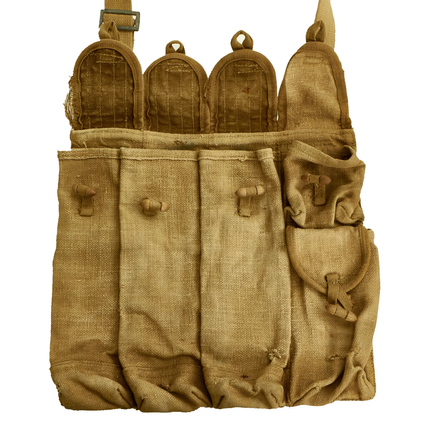 Original U.S. Vietnam War Bringback ChiCom North Vietnamese Army Type 43 PPS-43 PPSH-41 Magazine Pouch