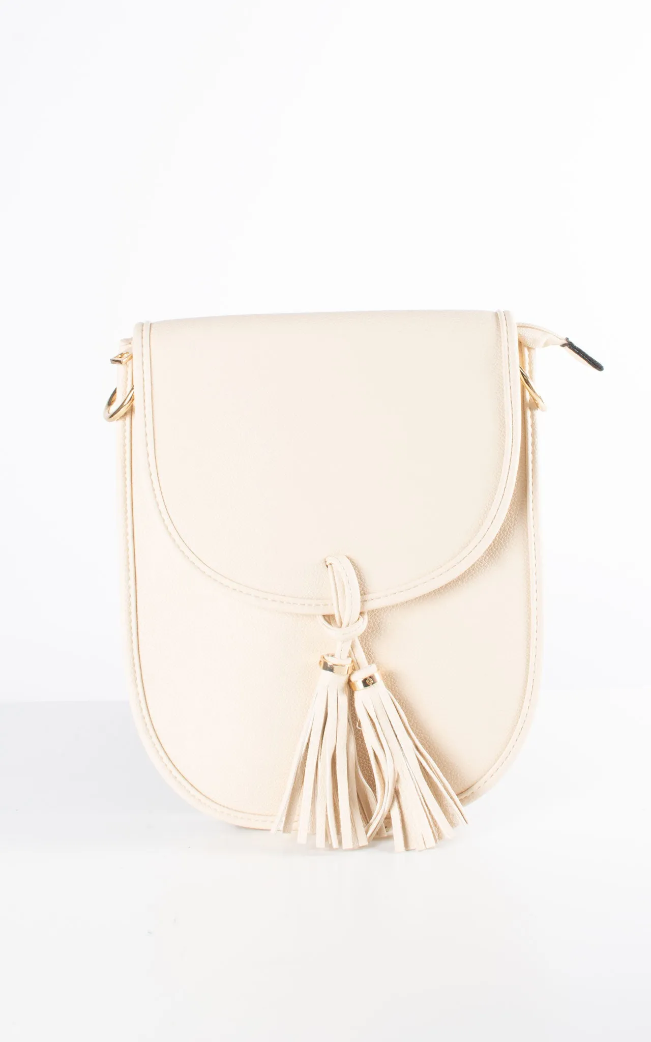 Oval Tassel Bag | Beige