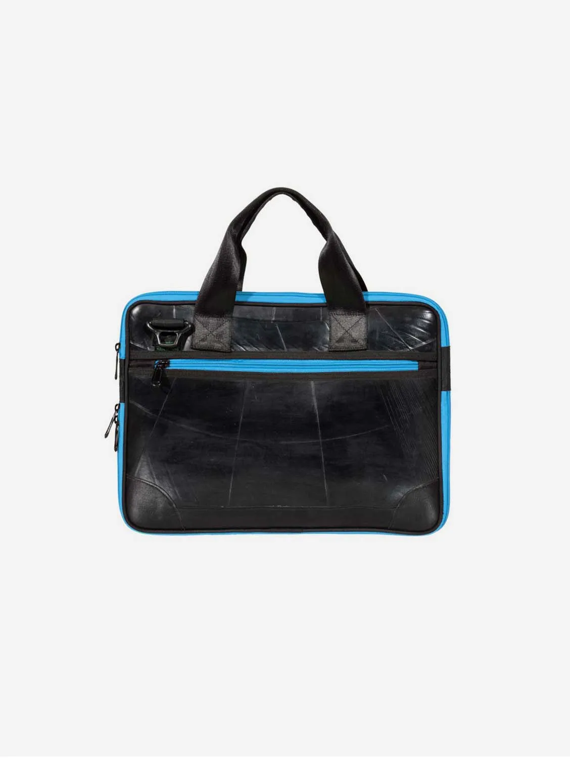 Panther Upcycled Tyre Vegan Laptop Bag | Blue