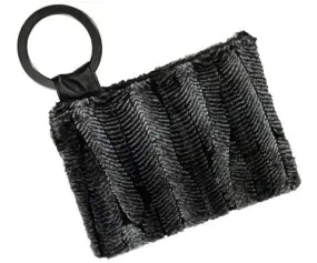 Paris Clutch - Luxury Faux Fur in Nightshade (One Standard Size Left!)