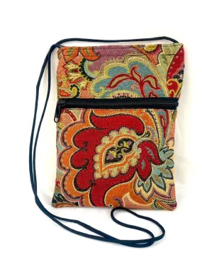 Patch Purse in Botanical Arabesque