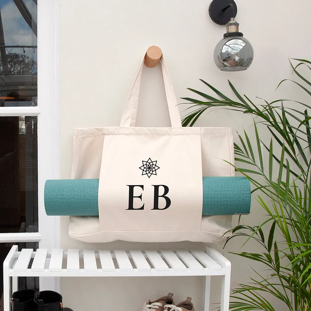 Personalized Organic Yoga Tote Bags