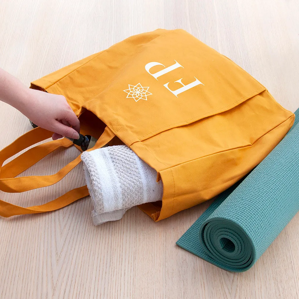 Personalized Organic Yoga Tote Bags