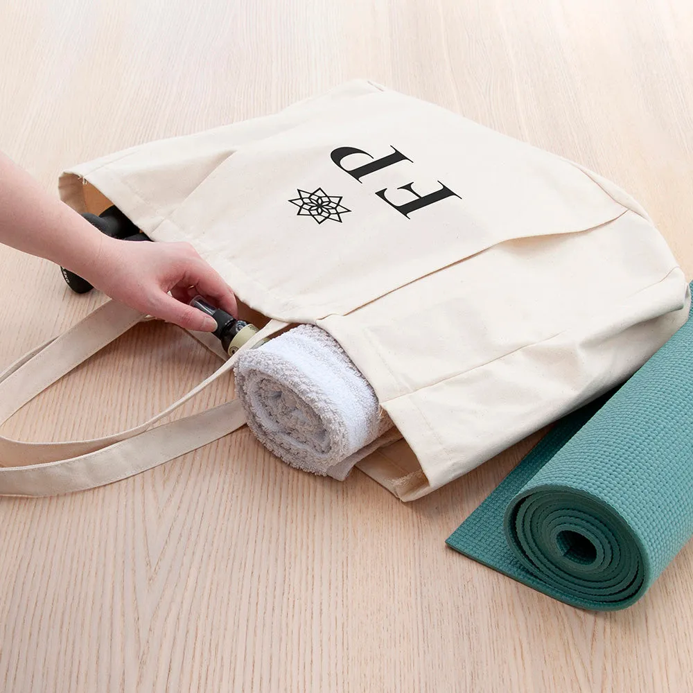 Personalized Organic Yoga Tote Bags