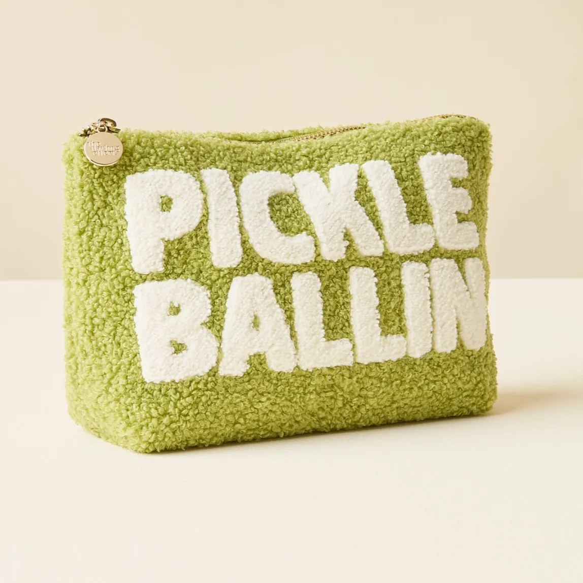 Pickleballin Teddy Pouch Cosmetics Bag