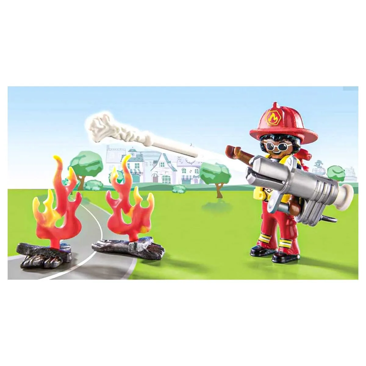 Playmobil Duck on Call Fire Rescue Action: Cat Rescue Playset