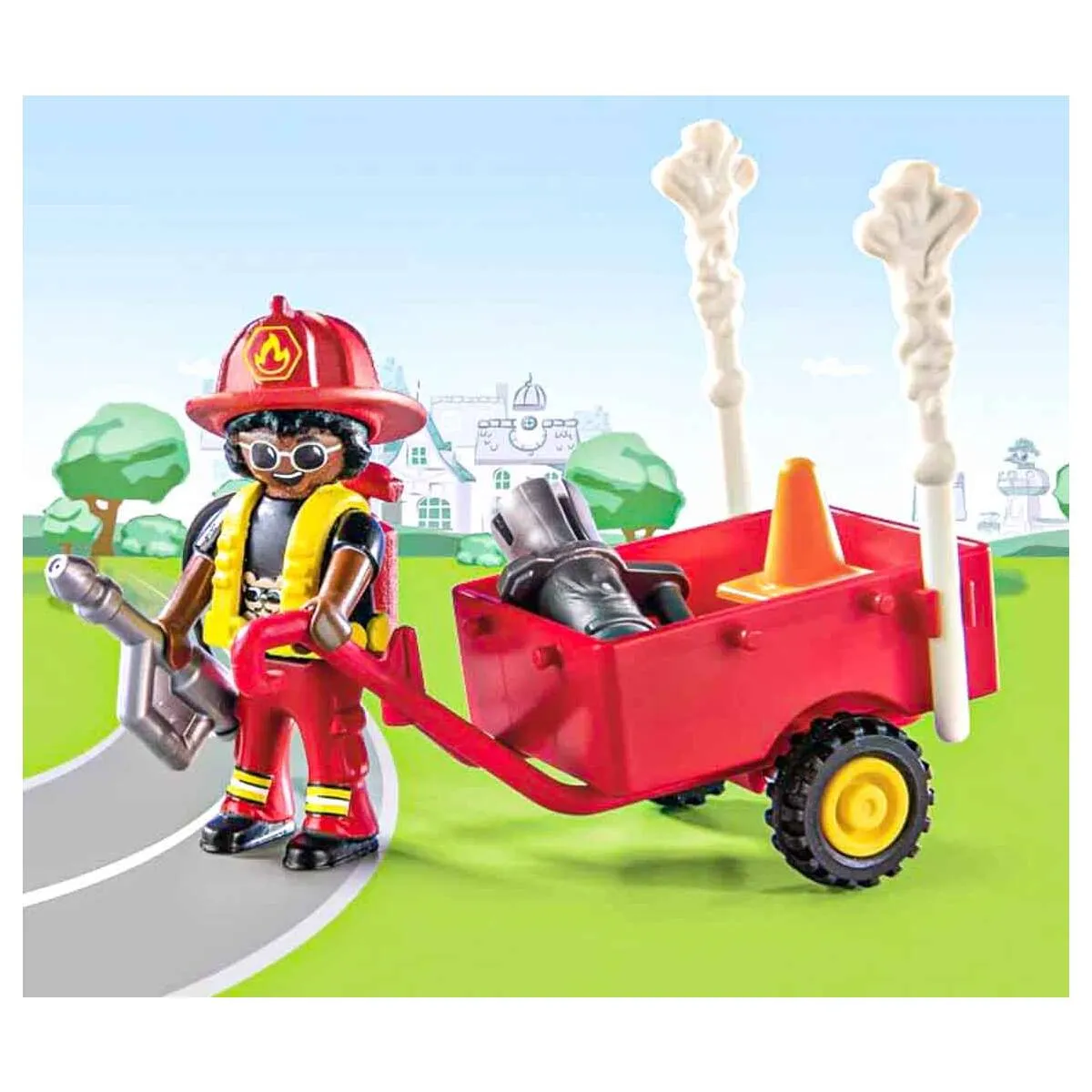 Playmobil Duck on Call Fire Rescue Action: Cat Rescue Playset