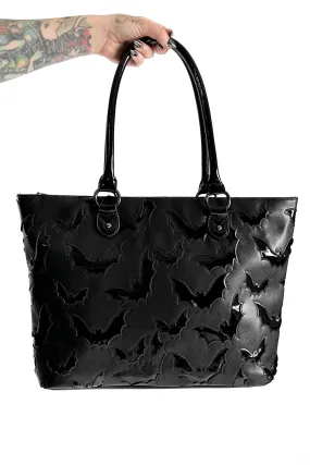 PRESALE - Bat Tote Bag - Black/Black