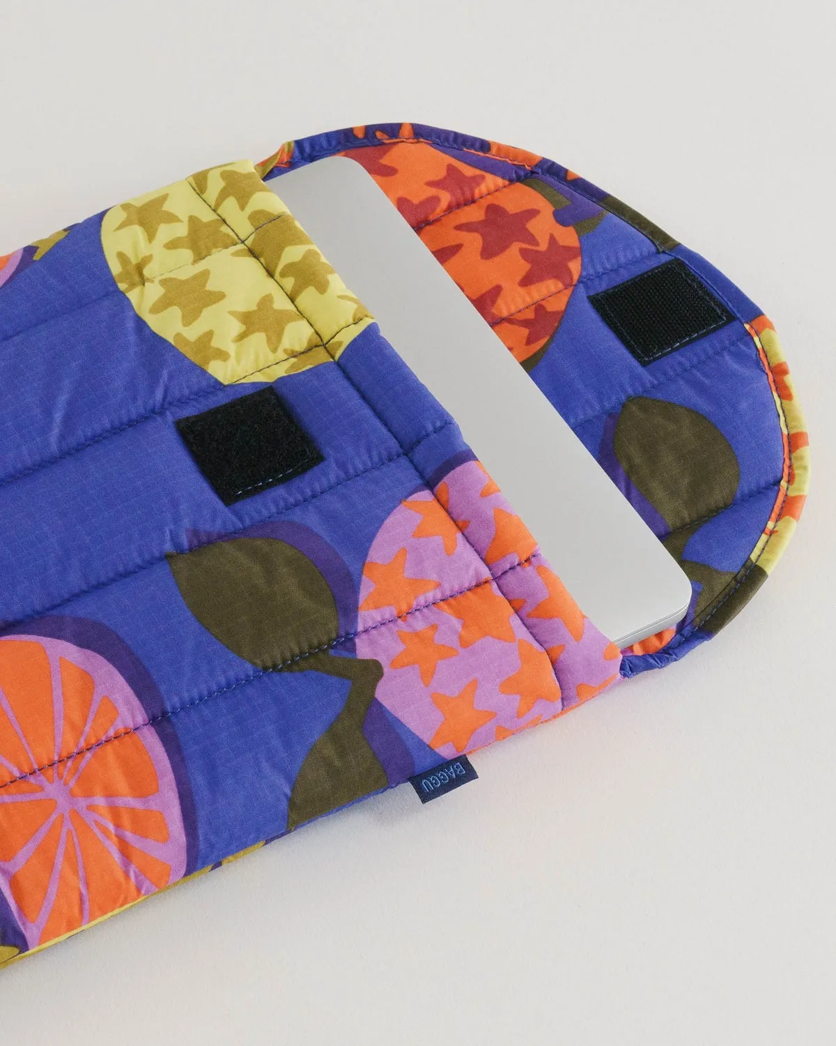 Puffy Laptop Sleeve 13" Grapefruit Collage