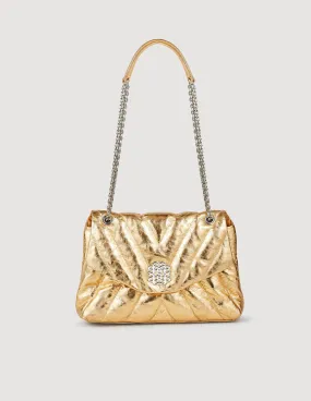 Quilted Metallic Leather Bag