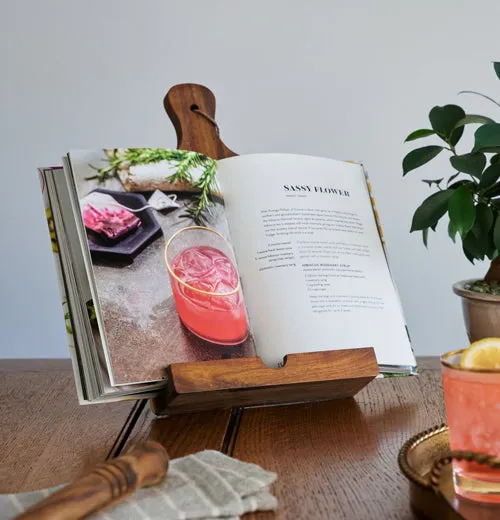 "Acacia Wood Tablet" Cooking Stand