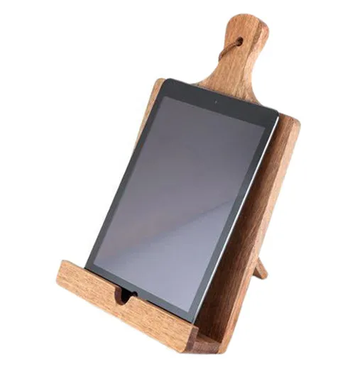 "Acacia Wood Tablet" Cooking Stand