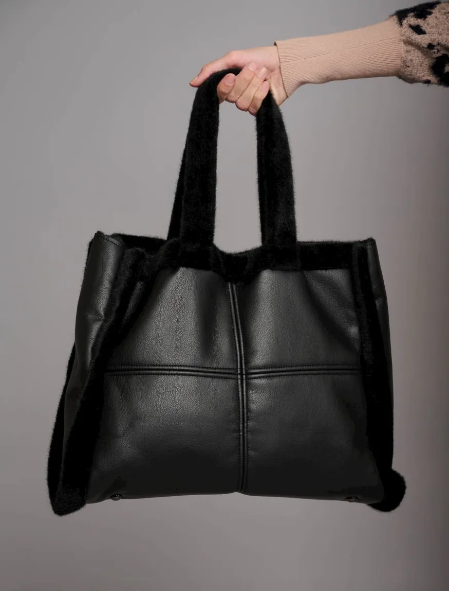 Rino & Pelle Jasmin Black Big Shopper