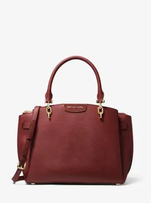 Rochelle Large Saffiano Leather Satchel