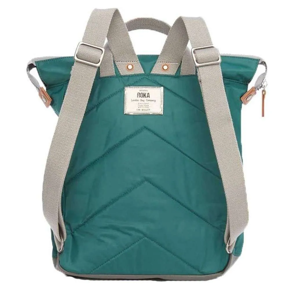 Roka Bantry B Medium Sustainable Nylon Backpack - Teal