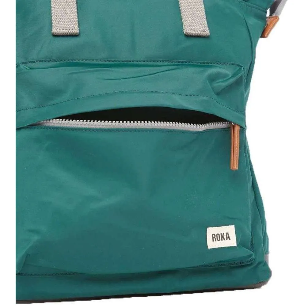 Roka Bantry B Medium Sustainable Nylon Backpack - Teal