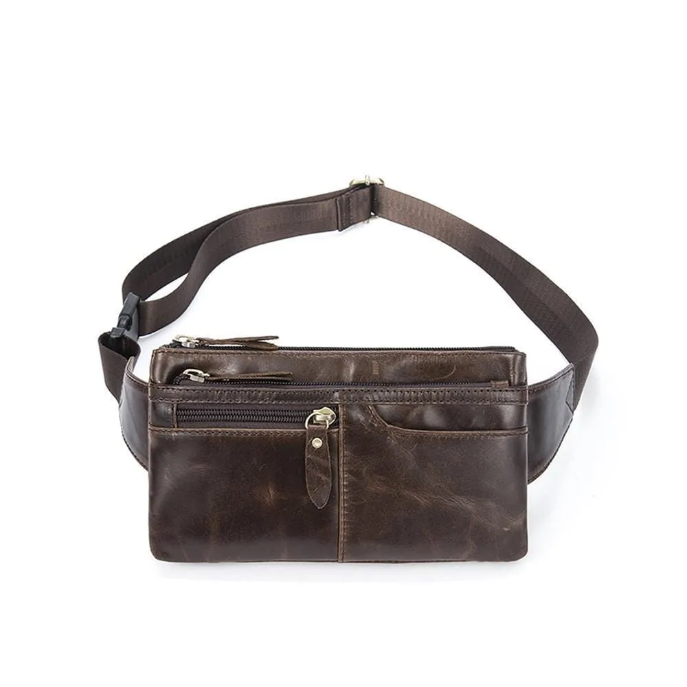 Rossie Viren  Vintage Calfskin  Leather  Waist Bag,Fanny Pack,Belt Bag