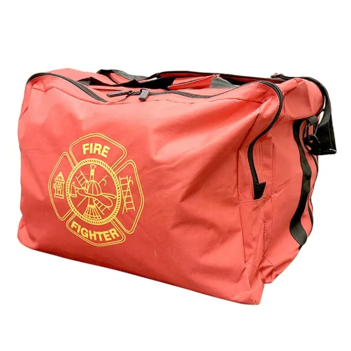 Safety Main Deluxe Firefighter Gear Bag, Red, 1 Each