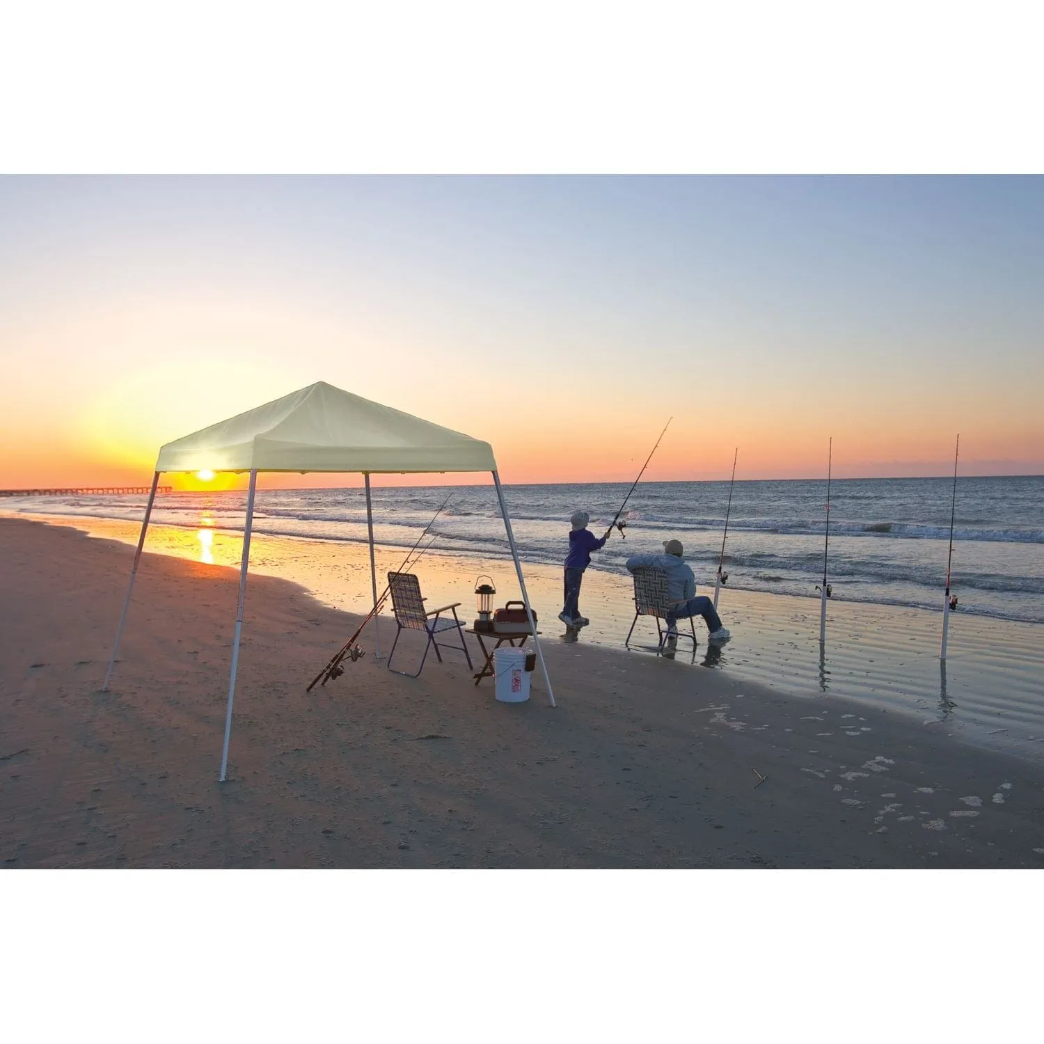 ShelterLogic | Pop-Up Canopy HD - Slant Leg 8 x 8 ft. White