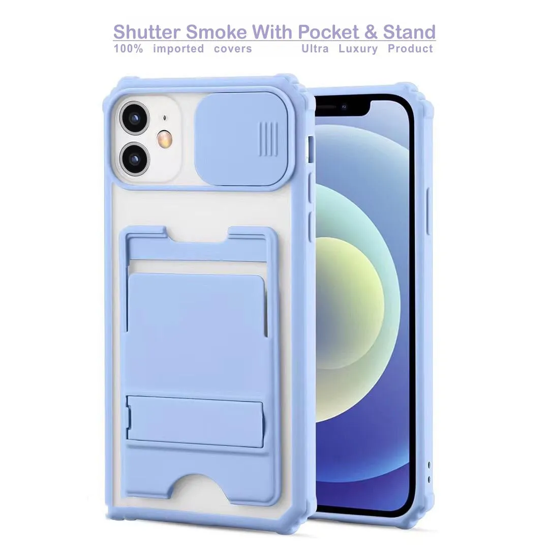 Shutter Smoke With Stand Hard Case For Oppo