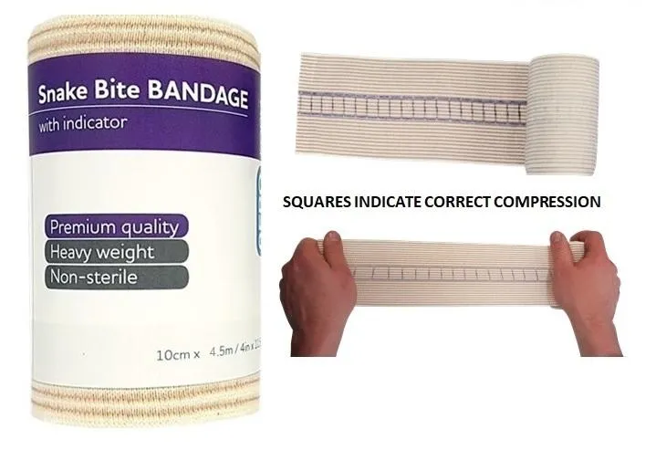 Snake Bite Kit With Tension Indicator Bandages