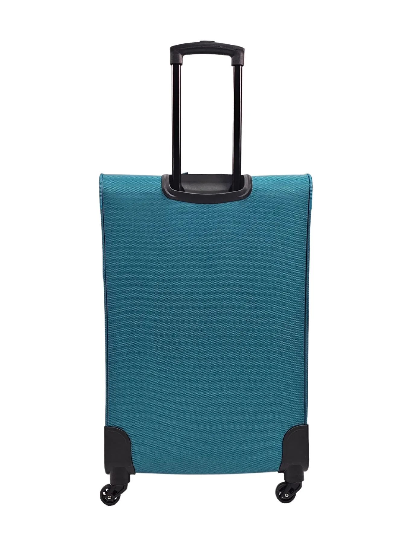 Soft Case Suitcase 4 Wheels Cabin Check In Hand Luggage Trolley Pin Combination Zipped Compartments