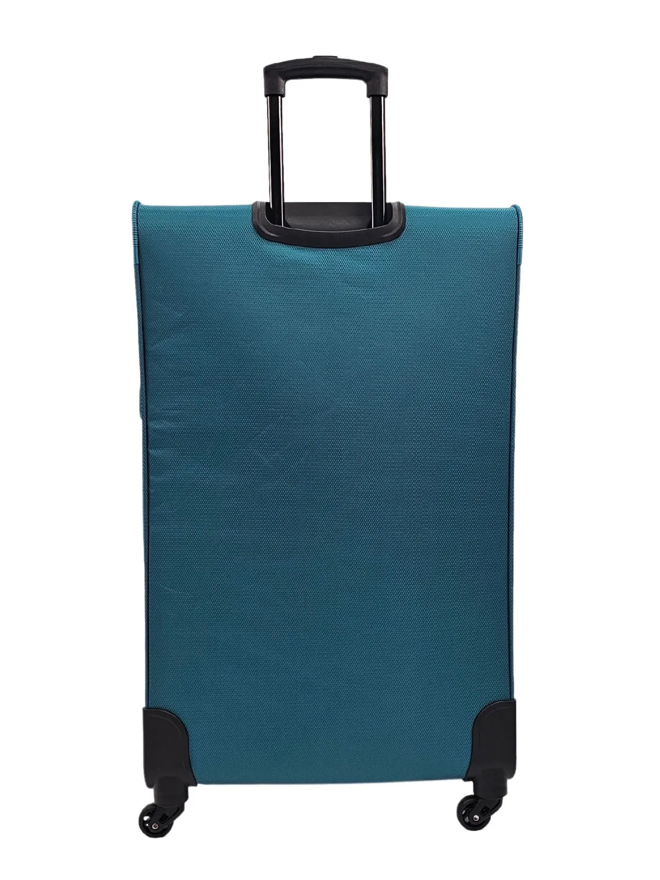 Soft Case Suitcase 4 Wheels Cabin Check In Hand Luggage Trolley Pin Combination Zipped Compartments