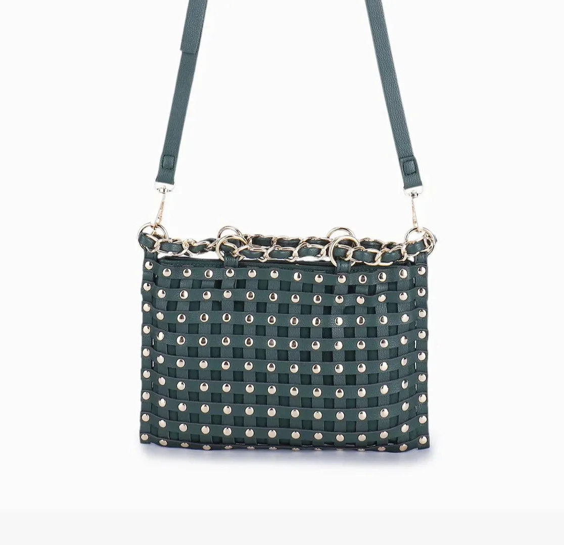 Studded crossbody