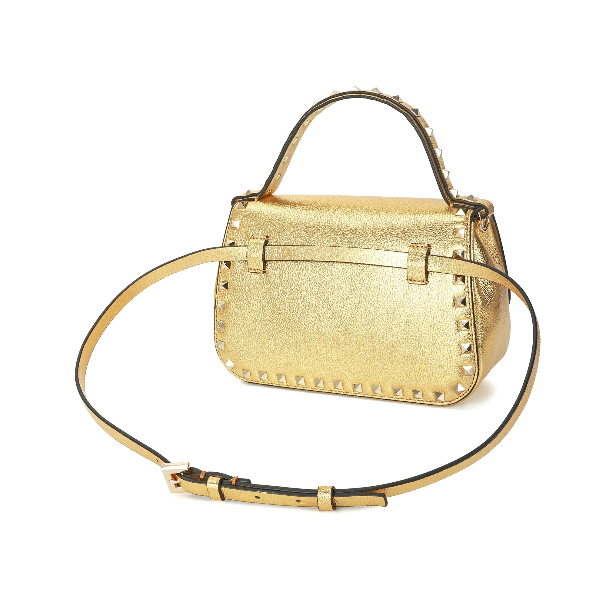 Studded Leather Crossbody Bag/Belt Bag/Shoulder Bag