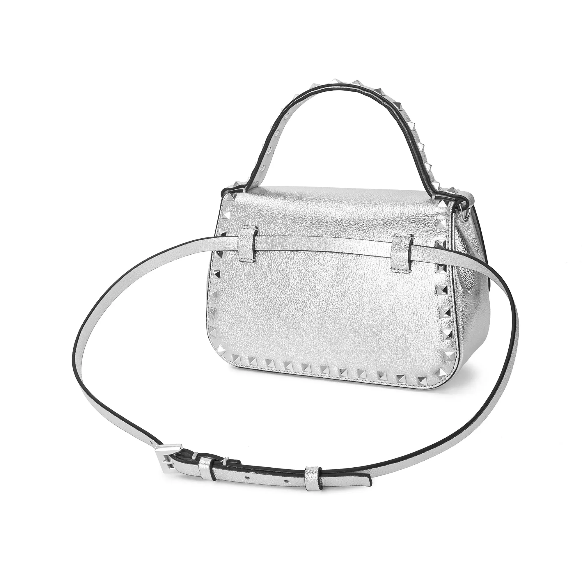 Studded Leather Crossbody Bag/Belt Bag/Shoulder Bag