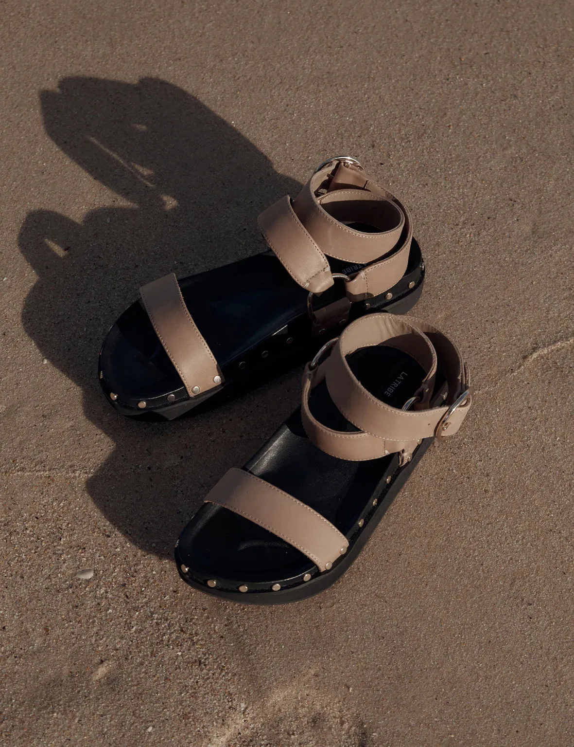 Studded Sandal | Nude