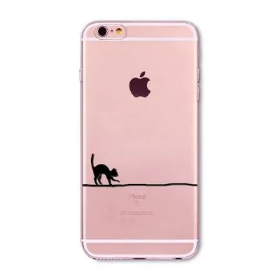 SUPER ADORABLE CAT CLEAR IPHONE CASE